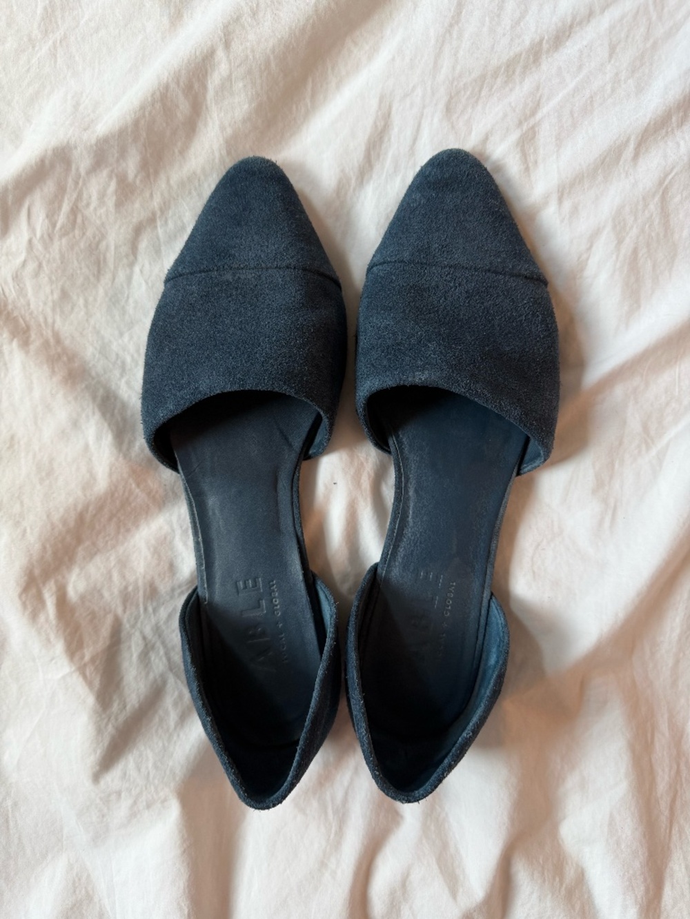 Able D'orsay Suede Flats